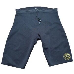 Gold's Gym Black Neoprene Size M / L Workout Shorts 110387 Weightlifting